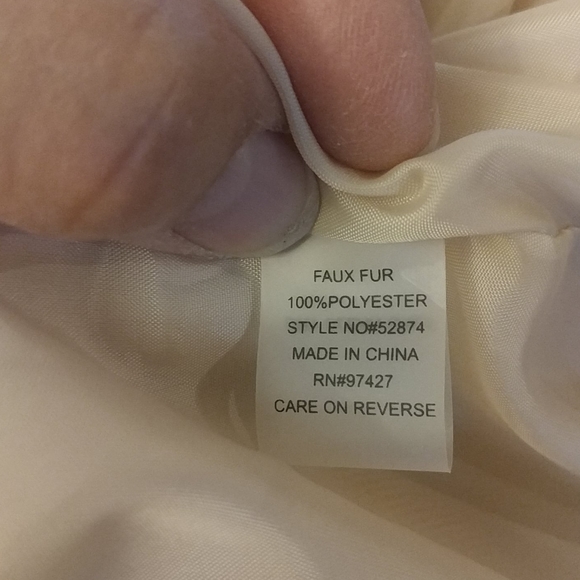 DOLCE CABO Faux Fur Jacket Size : L - Picture 7 of 7